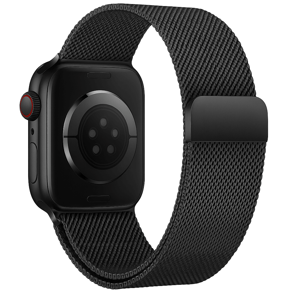 Milanese Loop Armband för Apple Watch - 42-44mm - Svart / 44mm