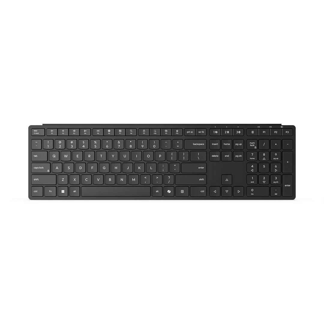Lenovo Wireless Multi-Mode Pro 6000 tastatur Hjemme/kontor RF trådløs + Bluetooth QWERTY US engelsk Sort