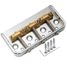 Musiclily Ultra Short Telecaster Bridge 3WAY Brass Saddle Aluminum Plate for Vintage TL Electric Chrome 10.8mm Guitar,