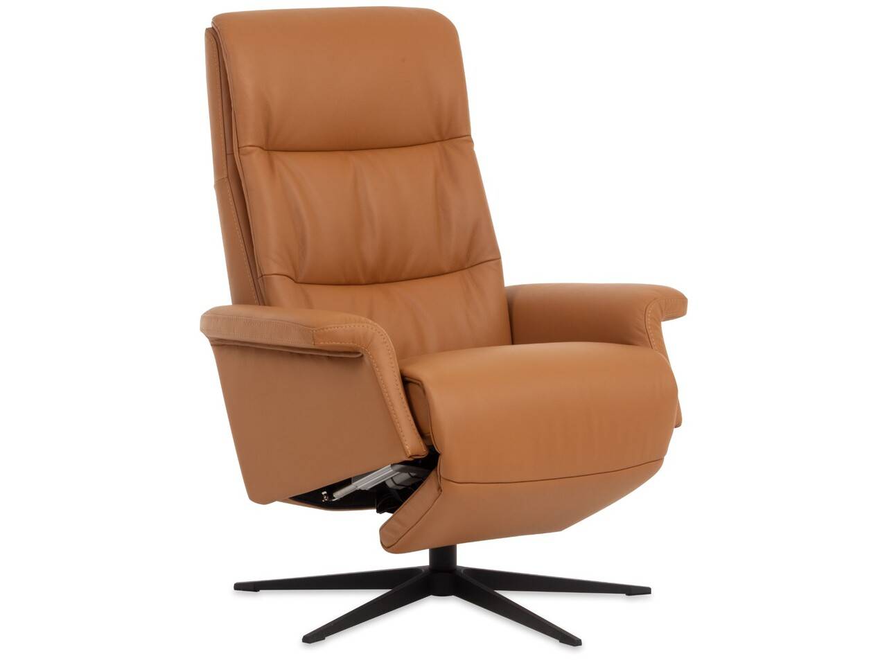 IMG Space 2400 lænestol m. indbygget skammel (Stofgruppe 4 - uld, Slimline stel - sort).