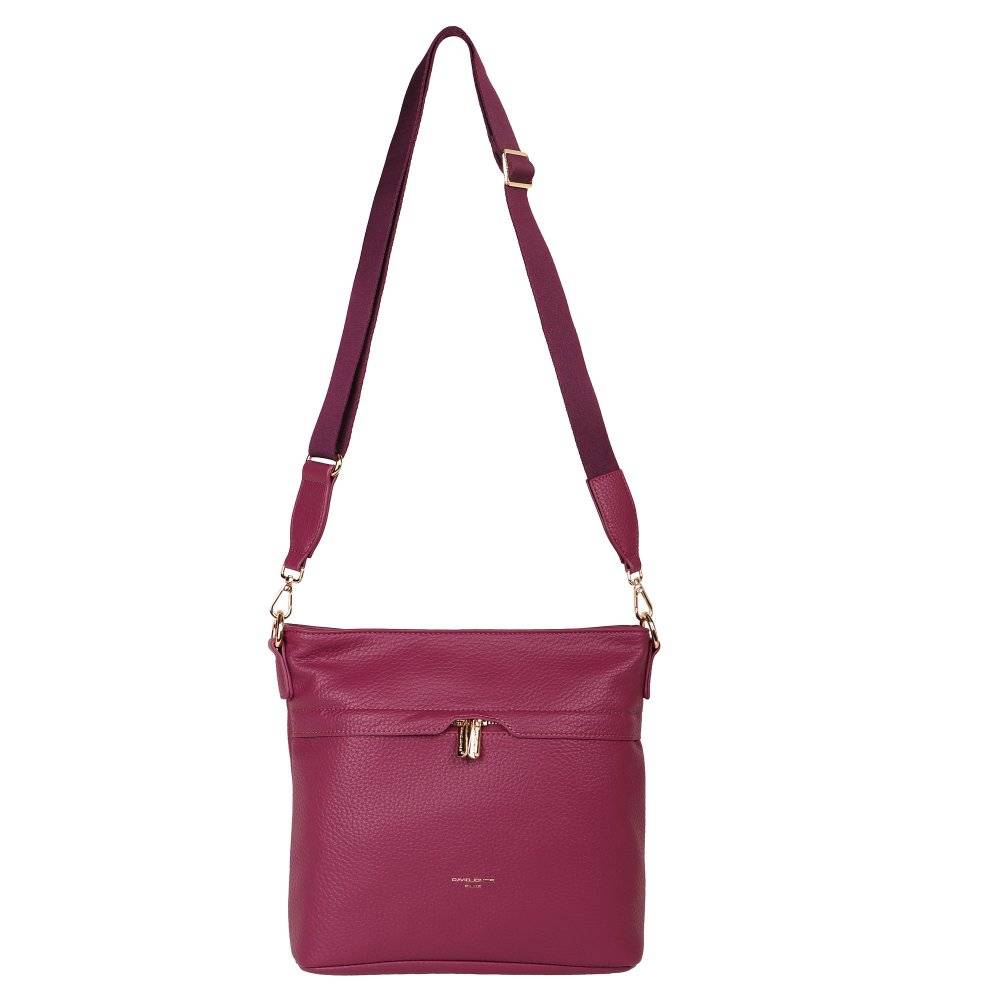 David Jones Nice III Womens Messenger Bag Colour: HOT CHOCOLATE SYNTH, Size: One Size