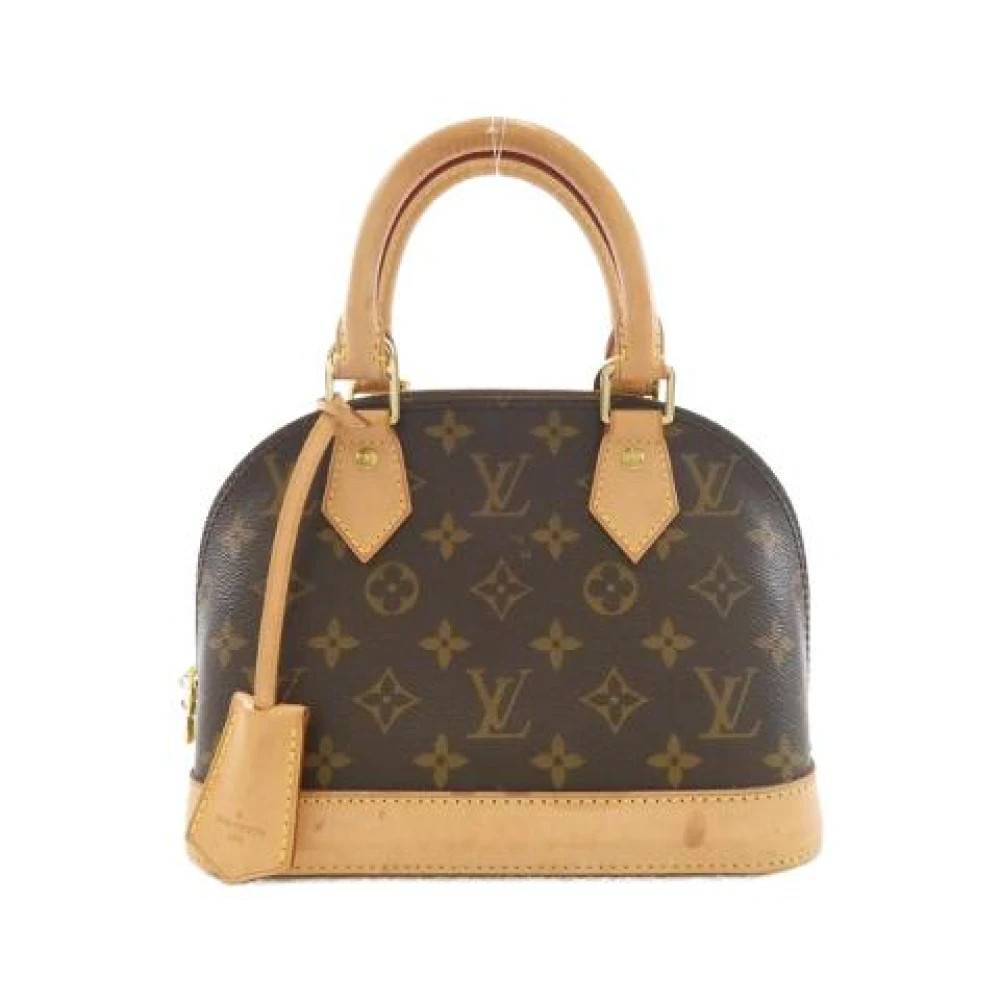 Louis Vuitton Vintage Pre-owned Alma BB Monogram Håndtaske - Vintage - Dame - Brun - ONE SIZE -