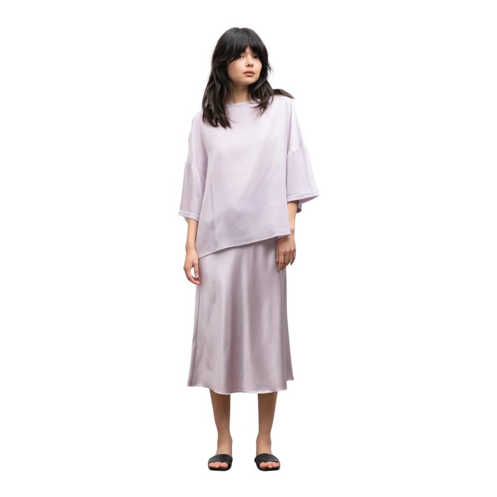 Ahlvar Gallery - Hana Satin Skirt Kjolar - Dam - XL -