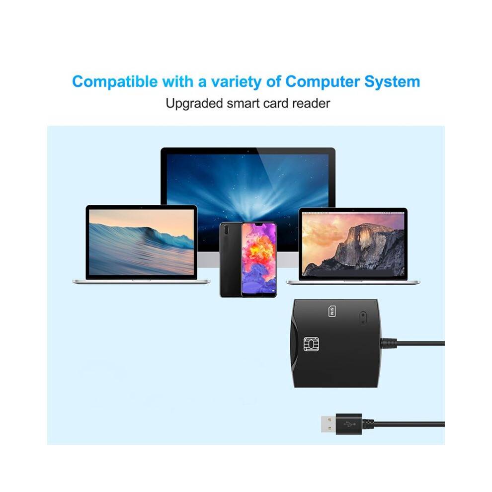 USB Card Reader CAC Bank Card ATM Tax Payment IC Card SIM Card ID Card Reader