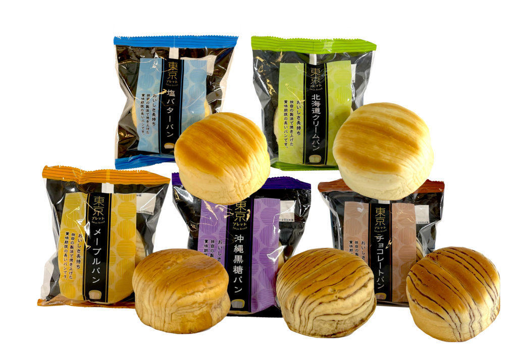 Bröd Salt Smör/Cream/Lönnsirap/Okinawa Brunt Socker/Chocklad 70gx5st/Förp Tokyo Japan
