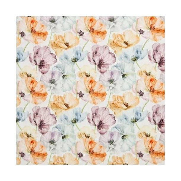Økotex bomulds jersey, Blomster