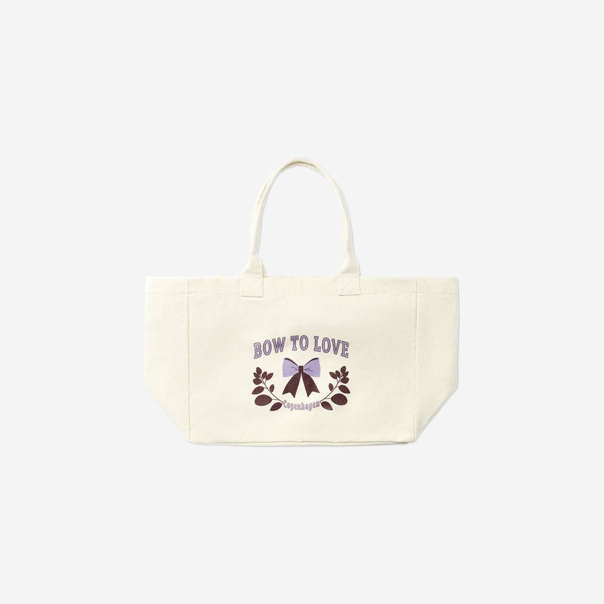 Shopper tas met strik