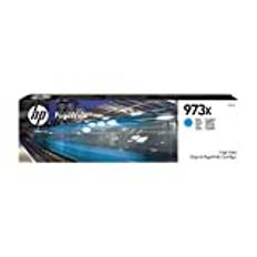 HP 973X (F6T81AE) Original Druckerpatrone Blau mit hoher Reichweite für HP PageWide Pro 452, XL
