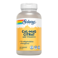 Solaray Cal-Mag Citrat Med D-Vitamin (270 kapsler)