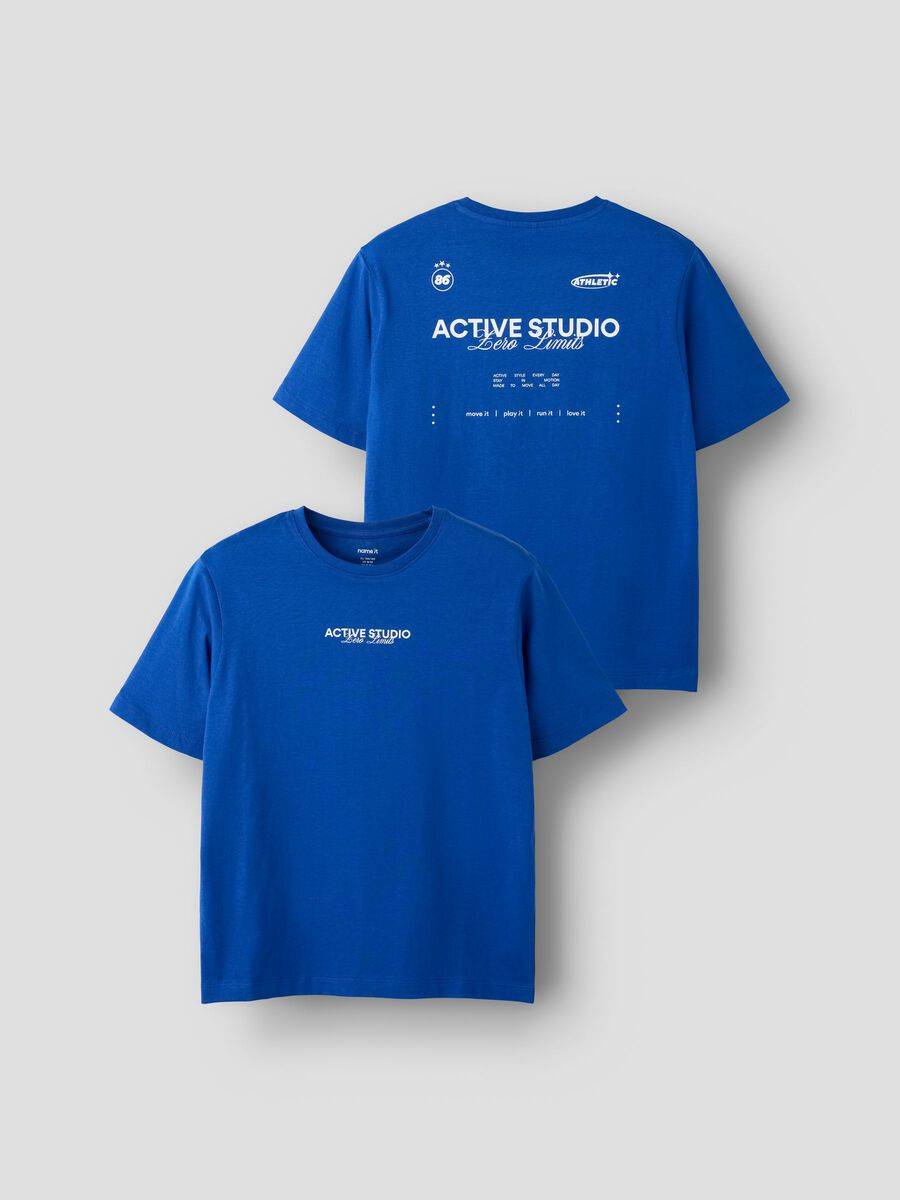 Ekologisk Bomull T-shirt - Blå - 116