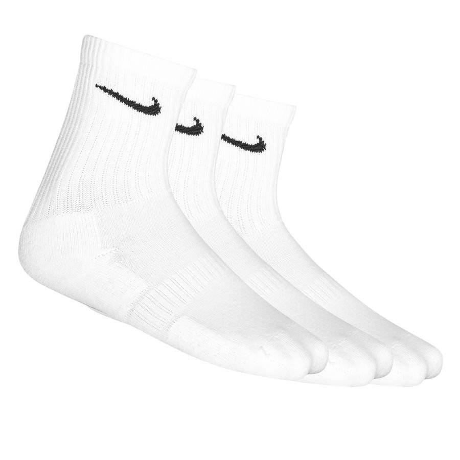 Nike Sokker Everyday Cush Crew 3-pak - Hvid/sort.