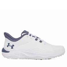 Under Armour Drive Pro Spikeless Wide Herre Golfsko Hvid/Metallic Gold Str. 45