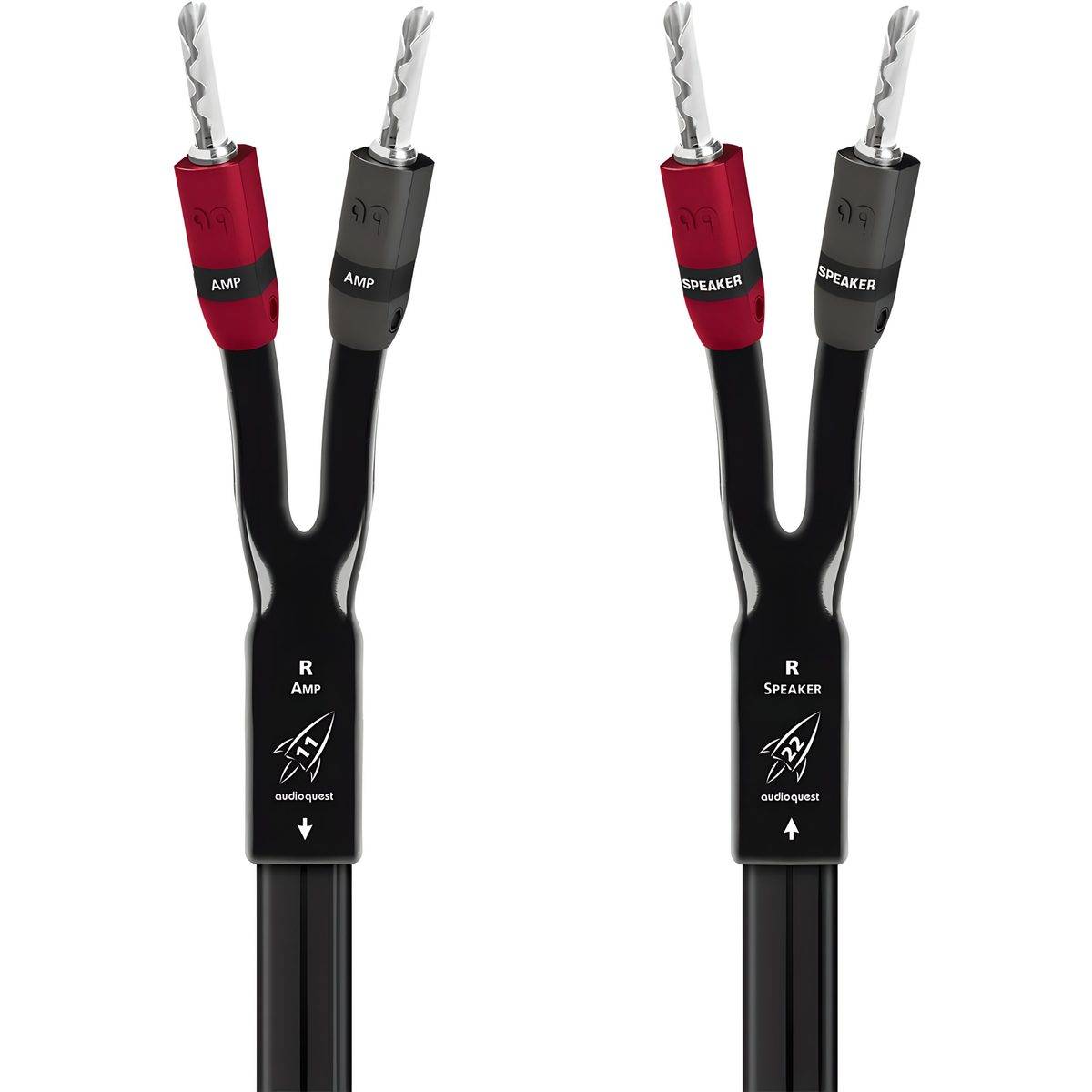 Audioquest Rocket 11 (2 x 10m) SureGrip 300 banan silver