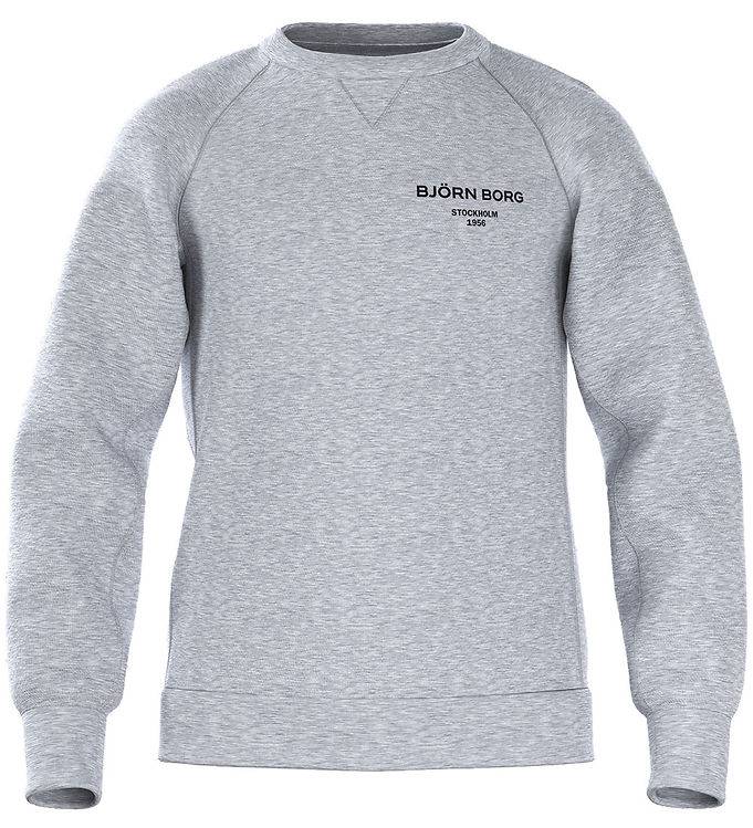 Björn Borg Sweatshirt - Essential 1 - Light Grey Melange - Björn Borg - 9-10 år (134-140) - Sweatshirt.