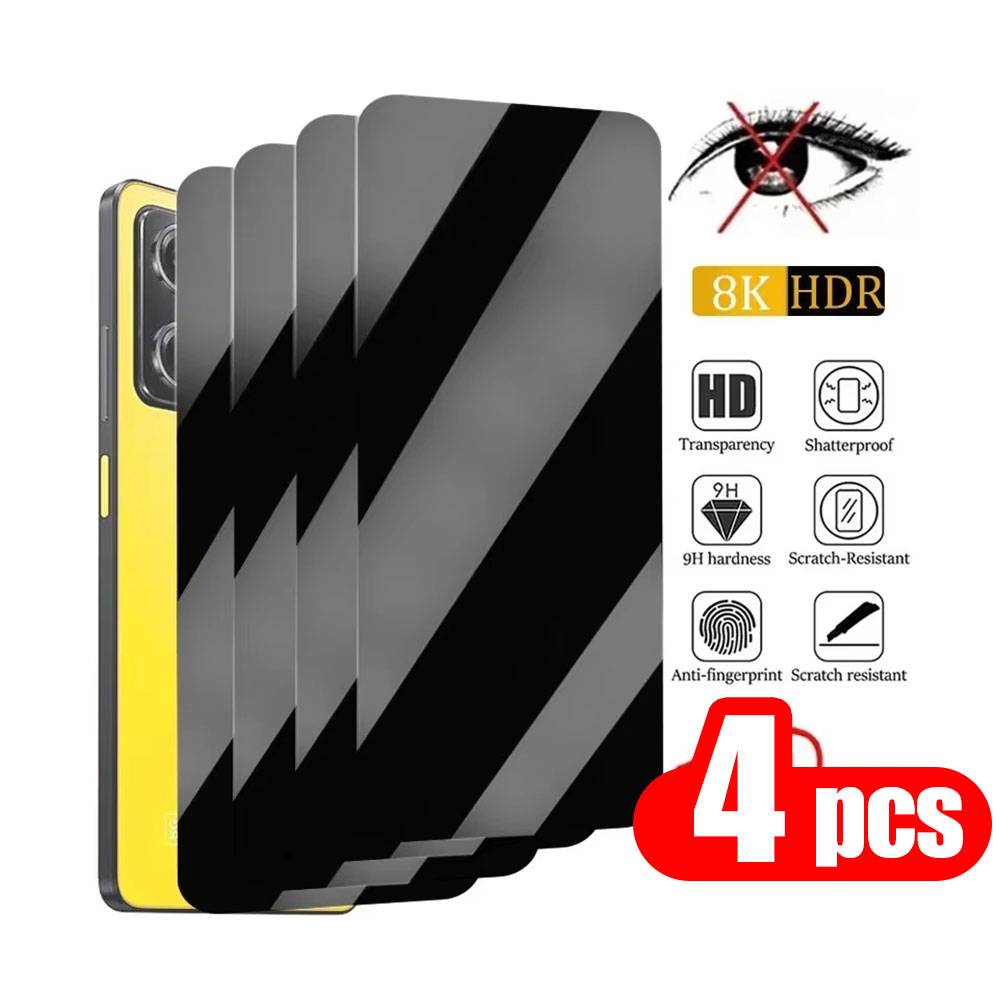 1-4PCS Anti-Spy Temered Glass For Xiaomi 11 Lite 5G 14T 13T Pro 12T 11T 13 14 11X For Xiaomi Mi 10T Pro Screen Protector Privacy