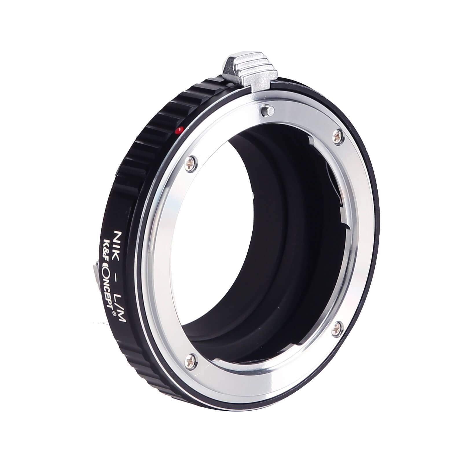 K&F Concept Objektivadapter till Nikon F objektiv för Leica M kamerahus