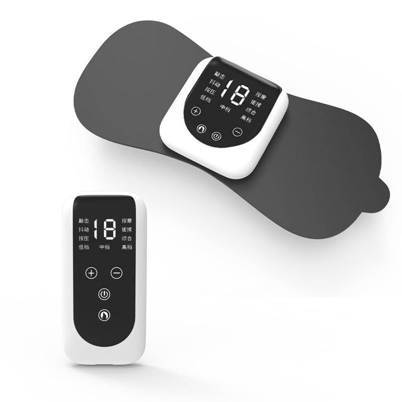 Heating Remote Control Cervical Massager Shoulder Pulse Intelligent Mini Massage Sticker Home Portable Shoulder and Neck Massager Chinese