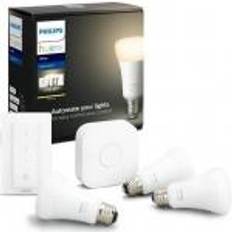 Philips Hue White Startsæt med 3 stk. 9,5w E27 LED pærer, Br