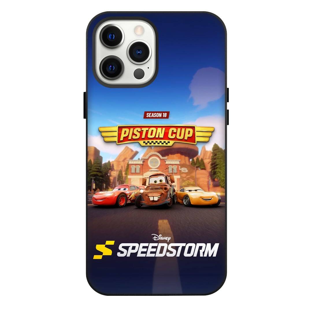 Disney Speedstorm Phone Case For iPhone Samsung Galaxy Pixel OnePlus Vivo Xiaomi Asus Sony Motorola Nokia - Disney Speedstorm Piston Cup Season 18 Poster.