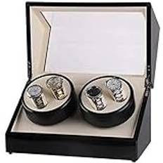 Automatisk Watch Winder, Watch Box, Watch Winder Shake Table Device Elektrisk Automatisk upplindning Watch Box, Motor Box 4+0 Electric Shaker Double Head Watch Box