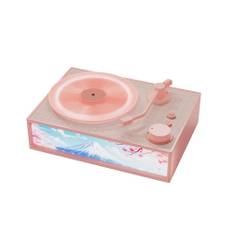 Wireless BT Speaker Aroma Desktop Record Player Speaker LED Night Light with 10ml Essential Oil for svart