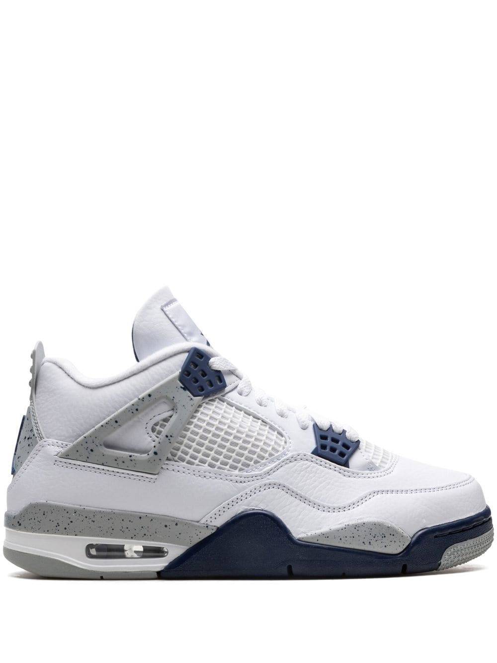 Jordan - Air Jordan 4 Midnight Navy sneakers - unisex - kalvskinn - 8.5 - Vit