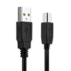 3m USB-kabel / datakabel med USB A Standard USB till USB B - svart skrivar-sladd för skrivare, printer, scanner med mera