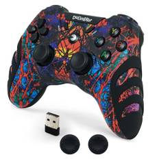 DuLingKer PC Controller Wireless, PS3 Controller PC Gamepad mit Hall Effect Joystick und Dual Vibration, 2,4G Wireless Gaming Controller für Windows 11 10 8 7, PS3, Android TV, Steam, Raspberry Pi