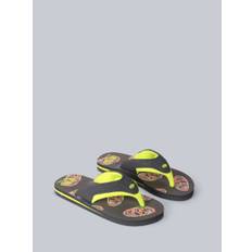 Animal Animal Black/Yellow Kids Jekyl Flip-Flops