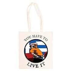 Kyriakos Grizzly You Have To Beige Shopping Bag Återanvändbar Totebag