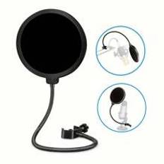 Professional Microphone Pop Filter Shield Compatible With Blue Yeti And Any Other Microphone Dual Layered Wind Pop Screen With Flexible 360° Gooseneck Clip Stabilizing Arm By Earamble