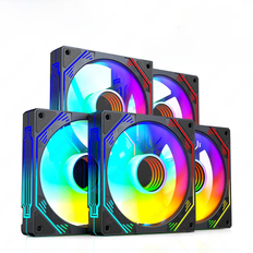 JEYI RGB Cooling Fans 120mm Computer Case High Performance Fan Kit 6pin PC Fan Cooler Silent
