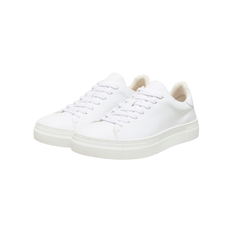 David Chunky Leather Trainer - White - EU 42 = UK 8