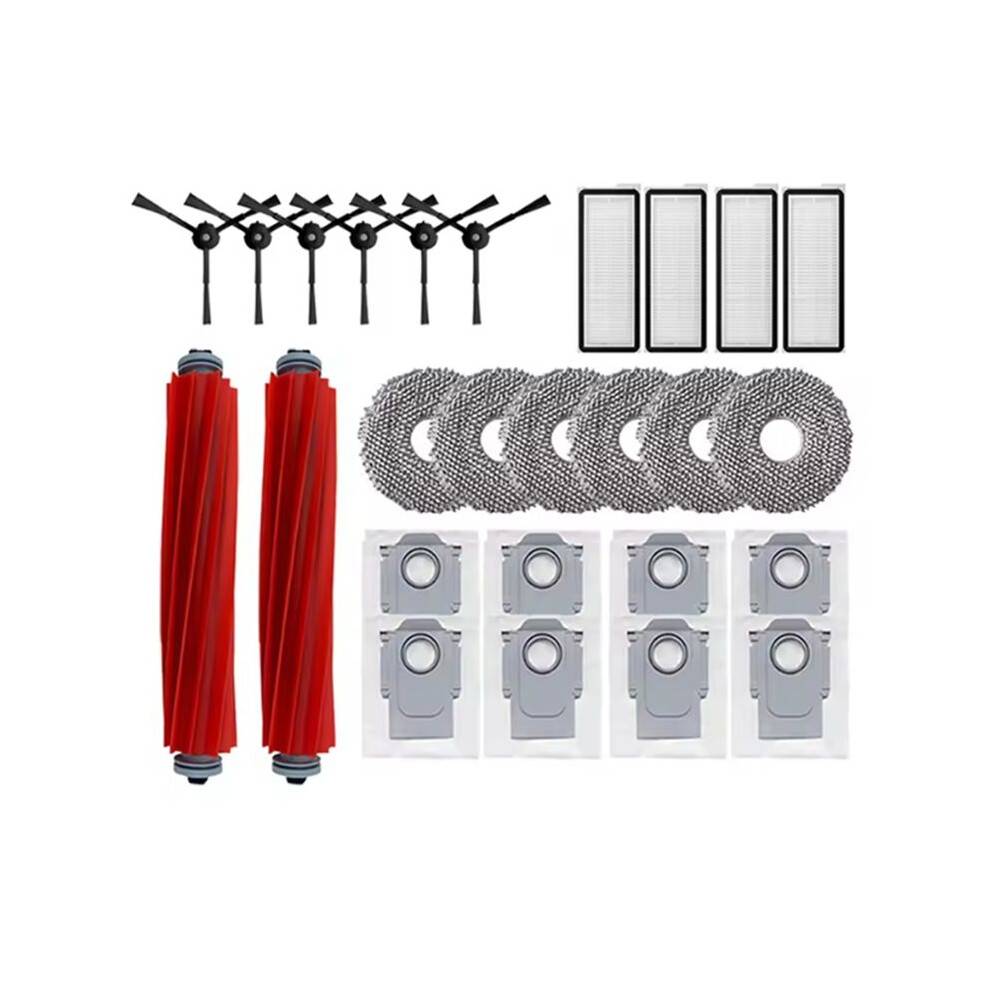 26PCS for Q Revo MaxV/Q Revo S/Q Revo Pro Spare Parts Main Side Brush Dust Bag Hepa Filter Mop Cloths
