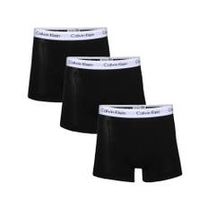 Calvin Klein Cotton Stretch Classic Fit Trunks 3-pak sort - Str. XL 3 stk.