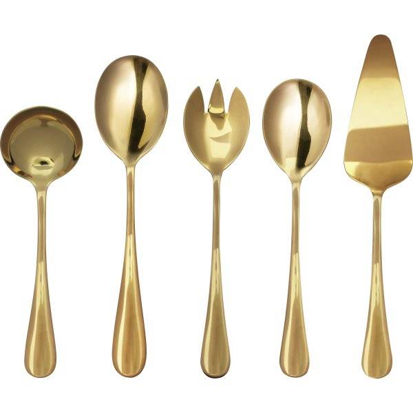 Aida Atelier Gold Serveringssæt, 5 dele