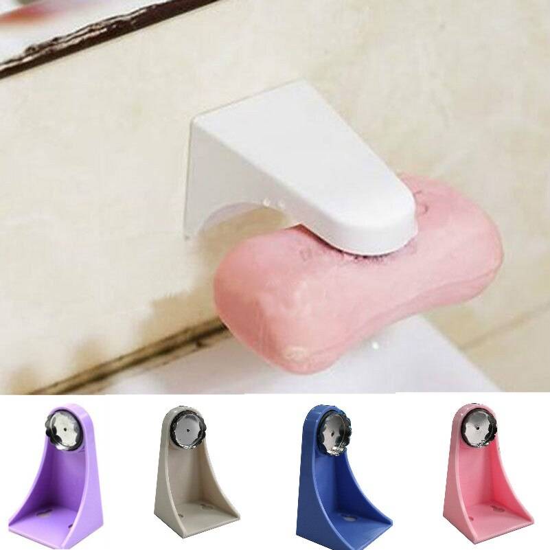 Hushållsbadrum silver magnetisk tvålhållare behållare dispenser väggfäste vidhäftning tvål skålar - 1
