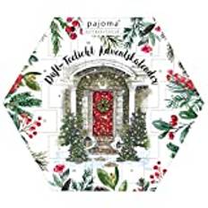 pajoma Doftljus doftljus värmeljus adventskalender sexkantigt blå, 24 värmeljus i 6 olika Sorter inklusive värmeljushållare