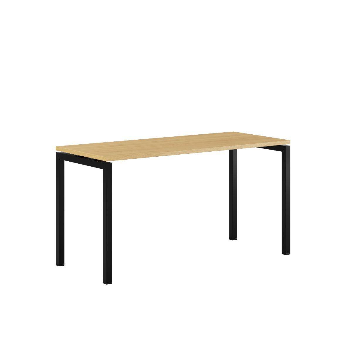 Luna U Bord 140x60cm - Eg-sort.