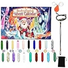Kristaller Adventskalender 2024, Ädelstenskalender 2024, 24 Dagars Adventskalender För Flickor Crystal Kit, Julkalender För Kvinnor Tjejer