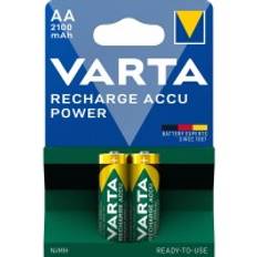 1x2 Varta Rechargeable Accu AA Ready2Use NiMH 2100 mAh Mignon