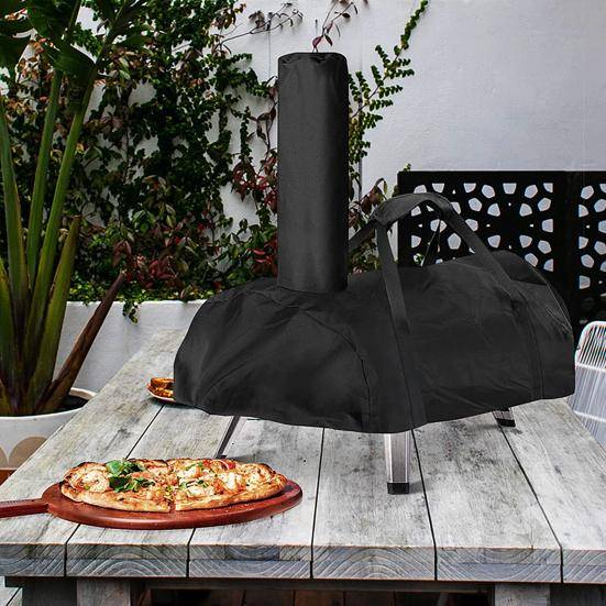 Bäröverdrag för Pizzaugn för Ooni Karu 12 med Avtagbar Skorstensväska Stor Kapacitet