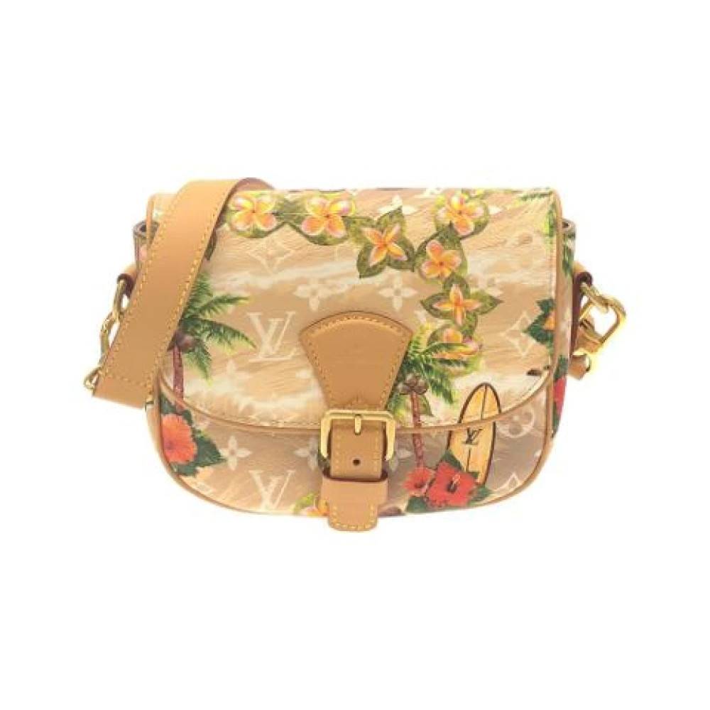 Louis Vuitton Vintage Pre-owned Monogram Skuldertaske - Vintage - Dame - Beige - ONE SIZE - Uld