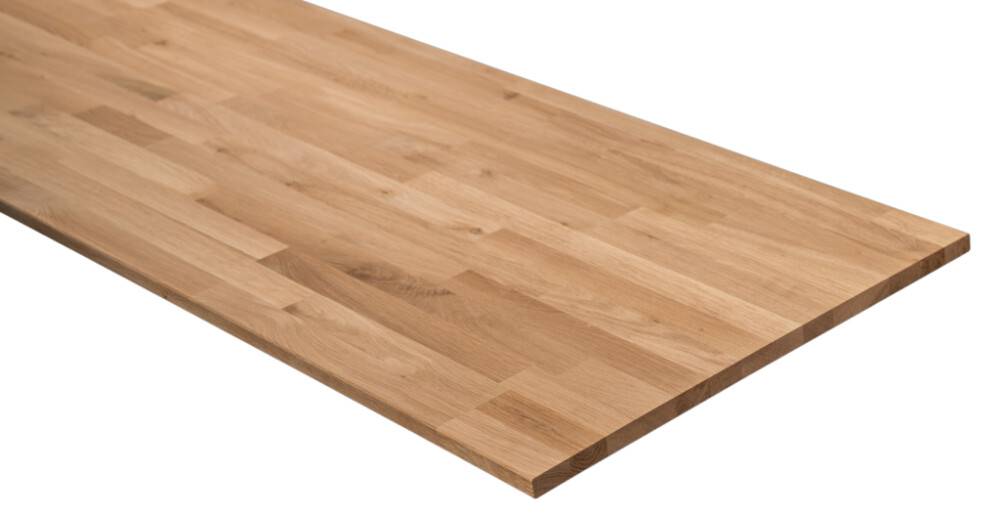 Wallmann træhylde massiv eg 2400x600x18 mm
