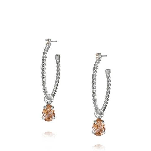 Caroline Svedbom Nani Örhängen Rhodium / Vintage Rose