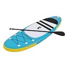 Fliuyr Stand Up Paddleboard, 150 kg lastkapacitet, sup-bräda, 305 x 76 x 10 cm uppblåsbar paddle board, stående upp paddle board med surfplatta, fenor, reparationssats, surfbräda