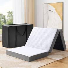 Autsel Vikbar madrass 65 x 195 x 7,5 cm vikbar madrass camping madrass gästsäng golvmadrass gästmadrass fältsäng hopfällbar säng