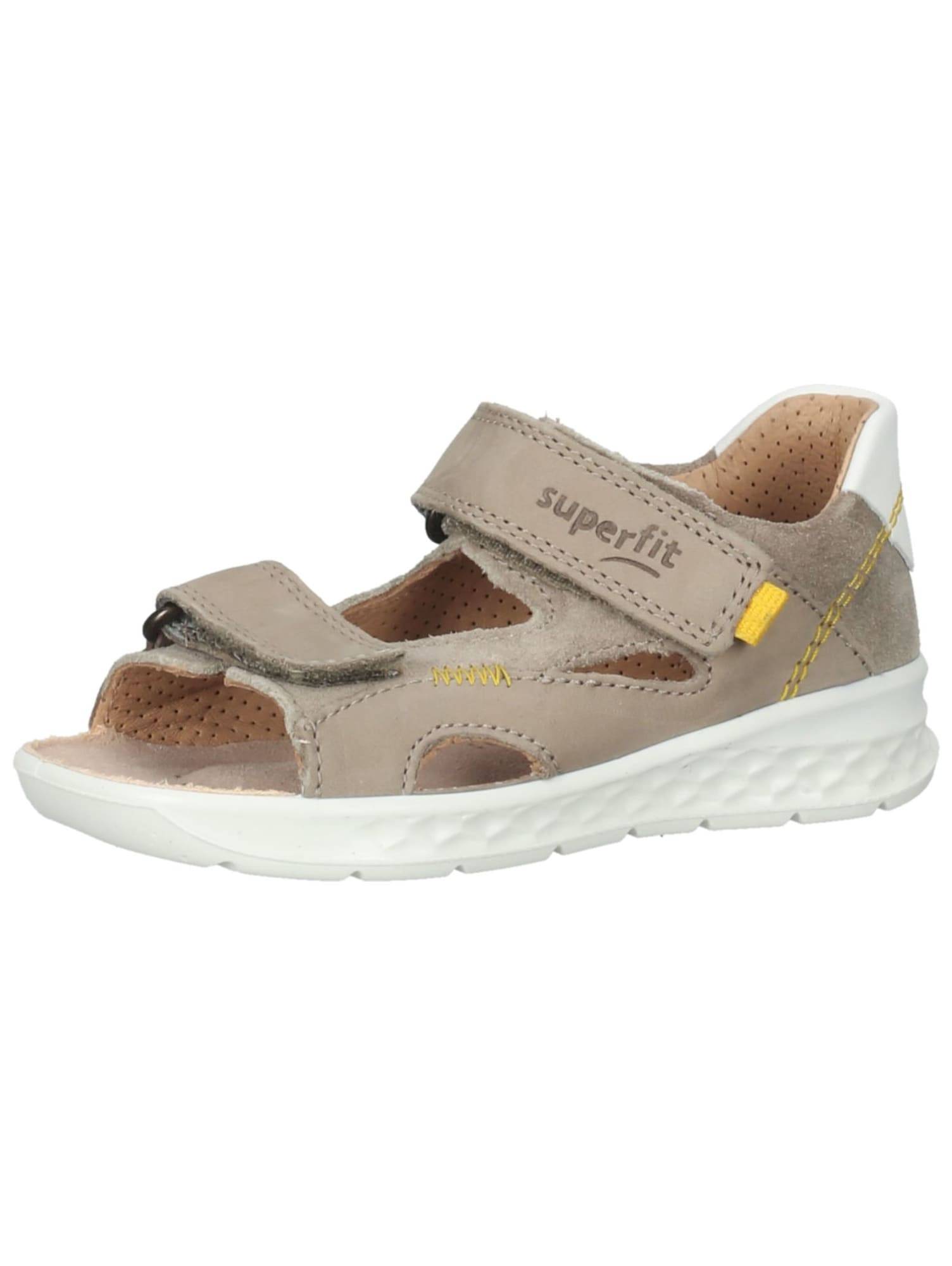 SUPERFIT Sandal 'Lagoon' mörkbeige / vit