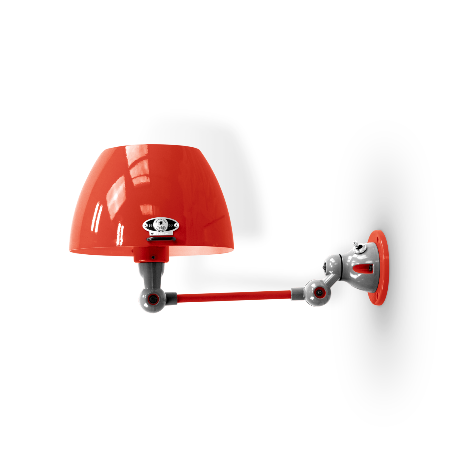 Aicler AIC701 væglampe fra Jieldé - Red / Poleret/blank