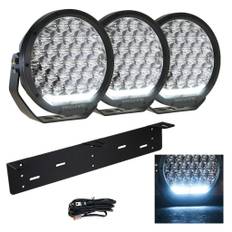 Extraljuspaket DRL 594W (3x LED 9" Extraljus + hållare + reläsats)